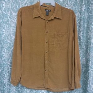 REI Long Sleeve Corduroy Button Up Shirt - Size Large